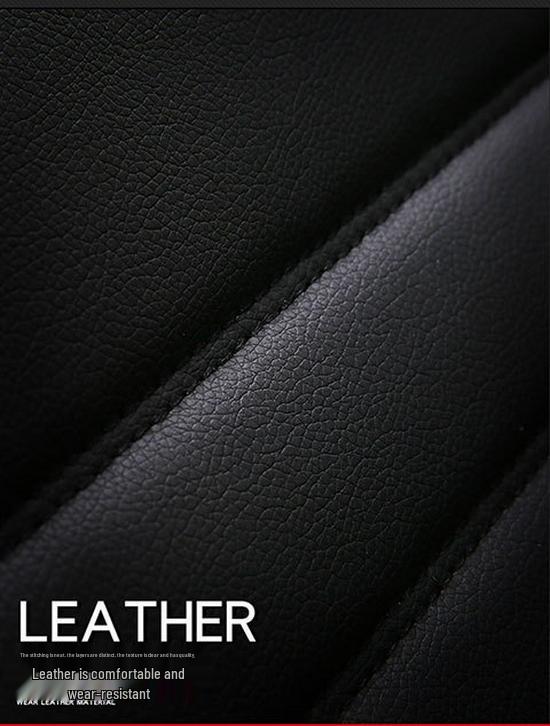 Universal All-Season Leather Car Seat Cushion and Cover
