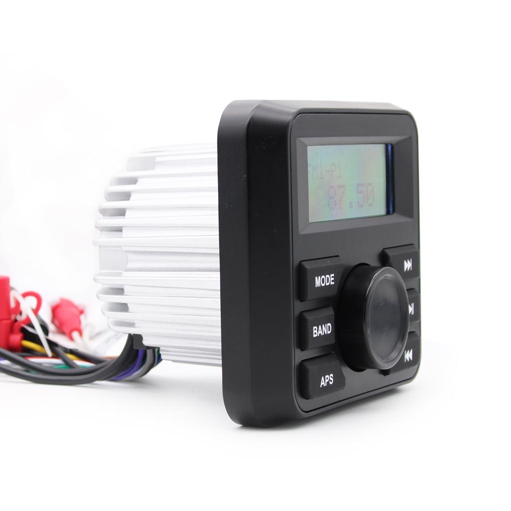 Marintilbehør Båtdeler Vanntett Stereo H-327 FM AM IP66 Spiller Svart Krom 3" LCD-skjerm BT