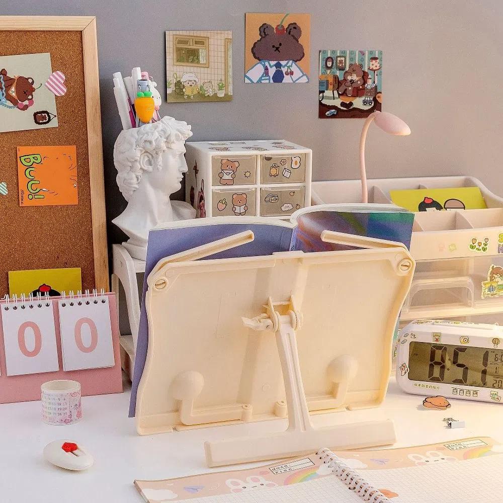 Music Score Book Stand Portable Book Shelf Multi-Function Reading Rack  for Readers