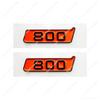 700 800 900 Badge Car Rear Trunk Emblem Stickers for W463 W205 W218 G700 G800 G900 Glossy Black Orange Logo Decoration