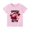 Kirby Top Estivi a Maniche Corte Camicia Colorata Girocollo Maglietta Rotonda Cotone T-shirt Colorata Stampa Cartoni Animati Abbigliamento Vestiti Casual