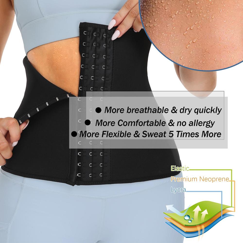 Women Men Breathable Neoprene Waist Trainer Belt Tummy Control Workout Waist Cincher Sport Waist Trimmer