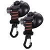 2Pcs Multi Surface Suction Cup Hooks for Glass Mirror Tiles Stainless Steel Plastic Polished Walls Bathroom Shower Kitchen Use