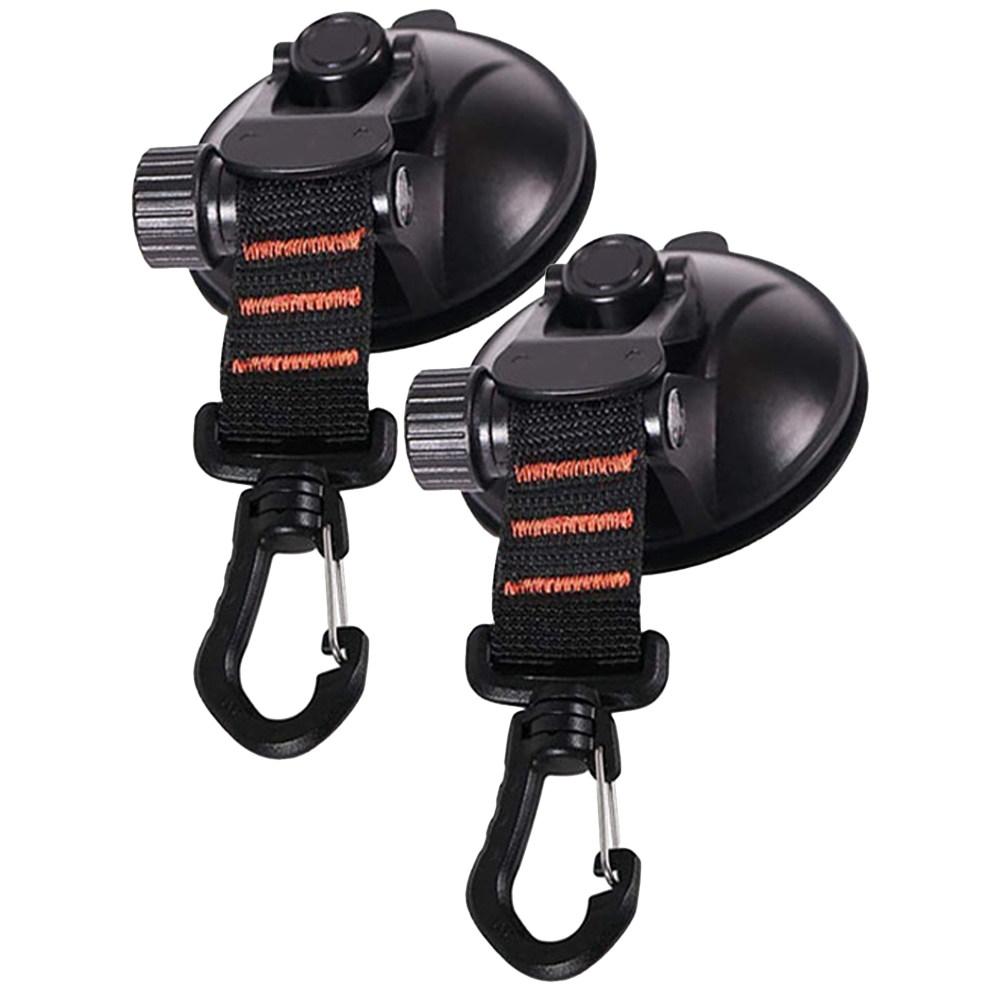 2Pcs Multi Surface Suction Cup Hooks for Glass Mirror Tiles Stainless Steel Plastic Polished Walls Bathroom Shower Kitchen Use