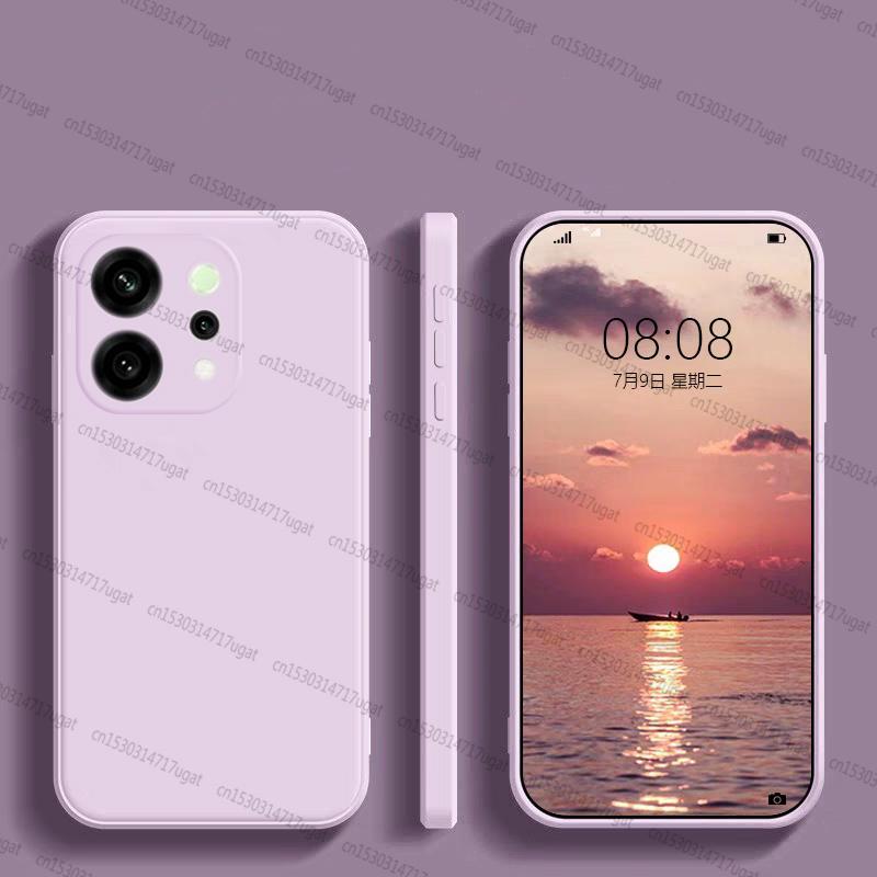 Para Capa Oppo Reno 14 Para Oppo Reno 14 5G À Prova de Choque TPU Macio Silicone Líquido Capa de Telefone Para Capa Oppo Reno 14