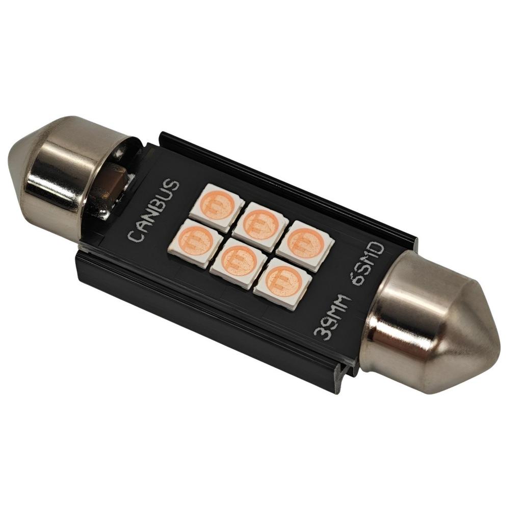 C5W C10W LED Bulb SV8.5 12-24V CANBUS 39mm - Pink Off-Road