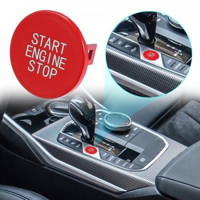 Motor Zündung Push Start Stop Knopf Abdeckung Zierleiste Aufkleber für BMW 3er Serie