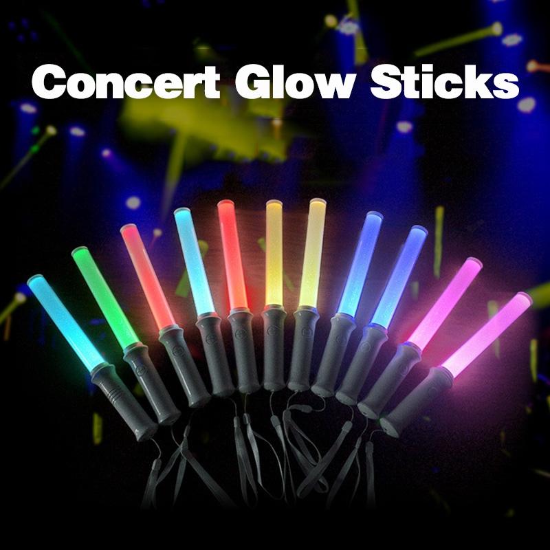 Kpop Lightsticks Glow Sticks 15 Colors Rod Concert  Birthday Party Luminous Rod Glowing Sticks Party Accessories Photo Props