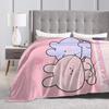 Asamimichaan Cute Asamimi  Blanket  Soft Warm Street Trend Plush Throw Blanket For Couch Bed Picnic Flannel Bedspread Bed Cover