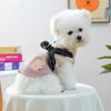 1-piece Pet Clothes, Dogs, Cats, Autumn and Winter Fleece Thickened Warm Vest, Pink and White Splicing Sleeveless Zipper Clothes