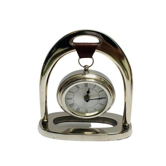 Nautische glänzend Nickel Finish Schreibtisch Top Tisch Uhr Büro dekorative