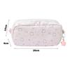 Durable Bowknot Rabbit Pen Bag Soft Touch Multi-functional Pencil Case Stationery Storage Bag Back To School