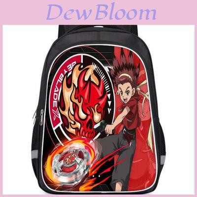 Mochila Beyblade X de Grande Capacidade Leve Bolsa de Oxford Para Essenciais Escolares