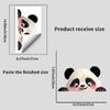 Kreatives Süßes Schwarz-Weiß-Panda Statisch Haftend Ohne Kleber für Wohnzimmer Balkon Glasfenster Heimdeko