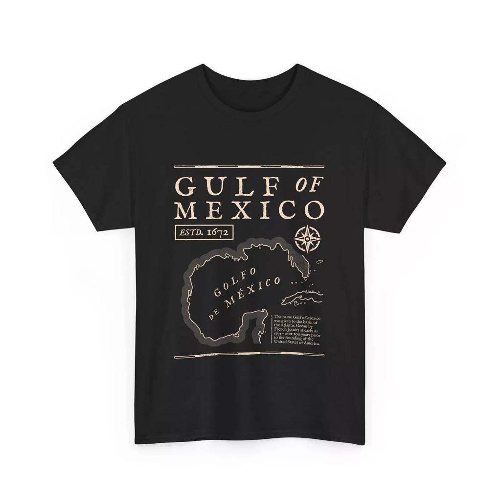 Gulf of Mexico Shirt, Gulf of Mexico 1672 Historic Map Women Men T-shirt