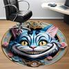 1pc Cat Wonderland Office Round Area Rug, Indoor Mat Suitable For Office, Under Office Chairs Bedroom Living Room Home Decor, Room Deco
