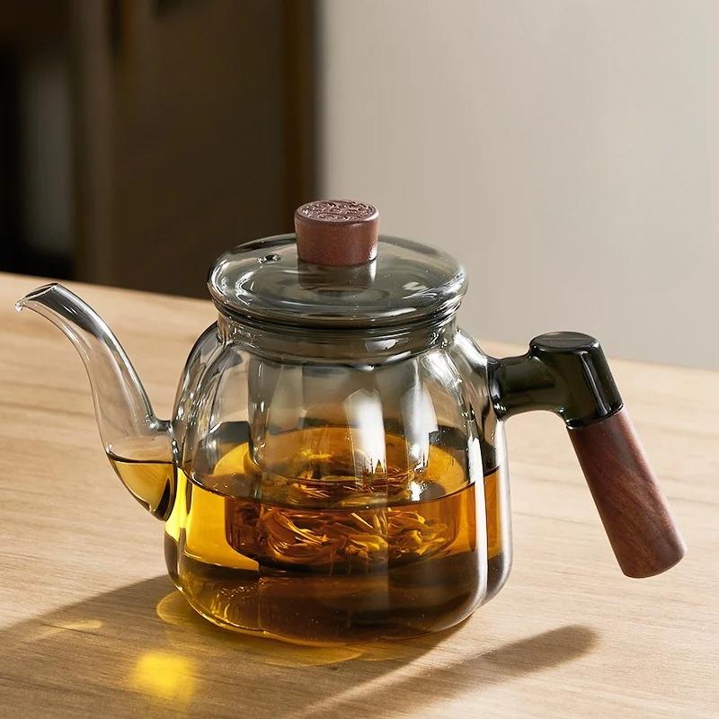 

Glass Tea Pot Thickened Heat-resistant Boiling Kettle Tea Water Separation Large Capacity Tea Brewing Device