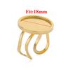 4pcs Stainless Steel 25mm Round Open Ring Cabochon Cameo Blank Tray Base Settings for DIY Rings Jewelry Making Findings Supplies