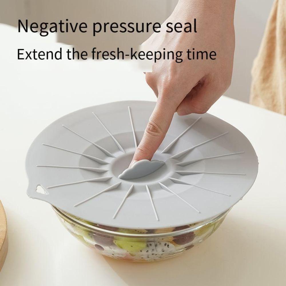 5-Piece Set Multi-Size Silicone Lids - Heat-Resistant, Microwave & Stovetop Safe Covers - Versatile Seal for Kitchenware