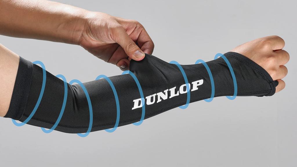 Dunlop Gaming Muscle Arm Support, eSports-Specific, FPS/TPS-Specific, Right Arm Only, Made in Japan (M-L, Black)