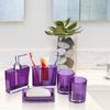 5-teiliges Acryl Badezimmer Organizer Set einschließlich Seifenspender, Zahnbürstenhalter, Becher, Tasse, Luxus Waschtischzubehör
