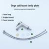 304 Stainless Steel Tall Single Cold Bathroom Faucet
