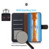 For Samsung Galaxy A56 5G Case Garden Imprinted PU Leather Wallet Phone Cover with Wrist Strap