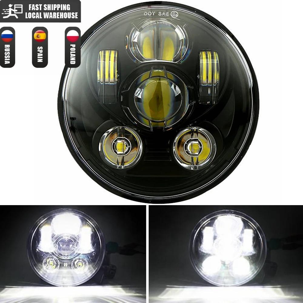 niversal Car Motorcycle 5.75 Inch LED Headlight For Harley Indian Yamaha Honda Triumph iii 5 3/4" H4 Headlamp For BMW 325i