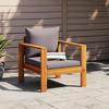 Vidaxl Garden Chair With Cushions, Solid Acacia Wood