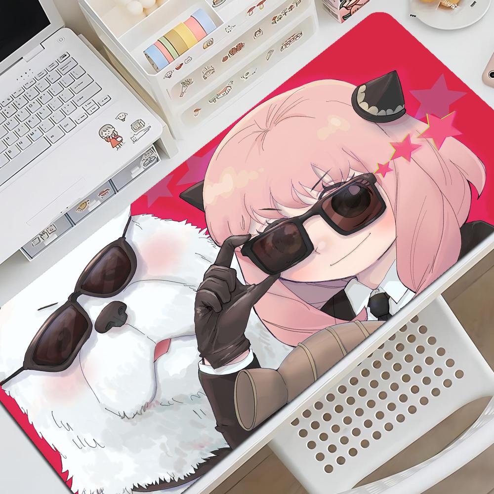 

Anime Spy X Family Funny Unique Desktop Pad Game Mousepad Size for large Edge Locking Game Keyboard Pad Square 10x10cm