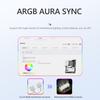12cm ARGB Case Fan 5V 3Pin 4 Pin PWM Computer Case PC Cooling Fan Infinity Mirror Silent Chassis Fan 800-1800 RPM for Gaming PC