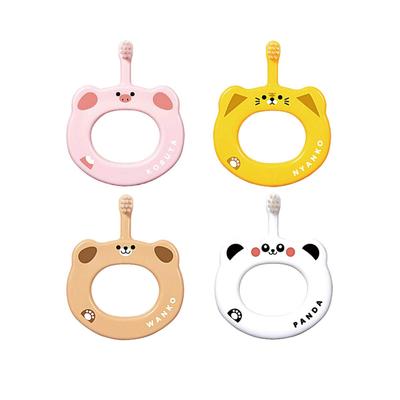 Ci Baby Toothbrush Animal Pattern Ring Set of 12 (Pig, Panda, Cat, Dog)