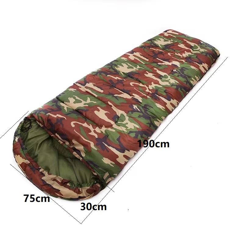 1KG-2.5KG Greutate folosită în diferite anotimpuri cu temperatură Camuflaj echipament de camping sac de dormit