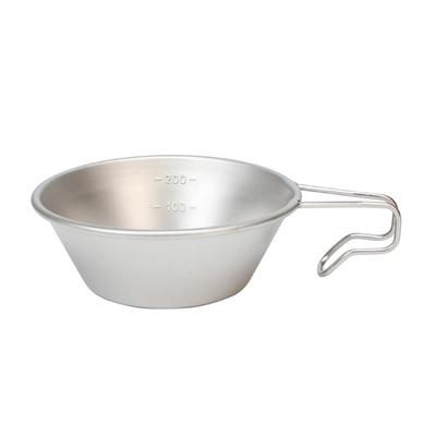 Stainless Steel Camping Cup 16.5x12cm Portable for Barbecue Hiking Camping Picnics Hangable Soup Bowl