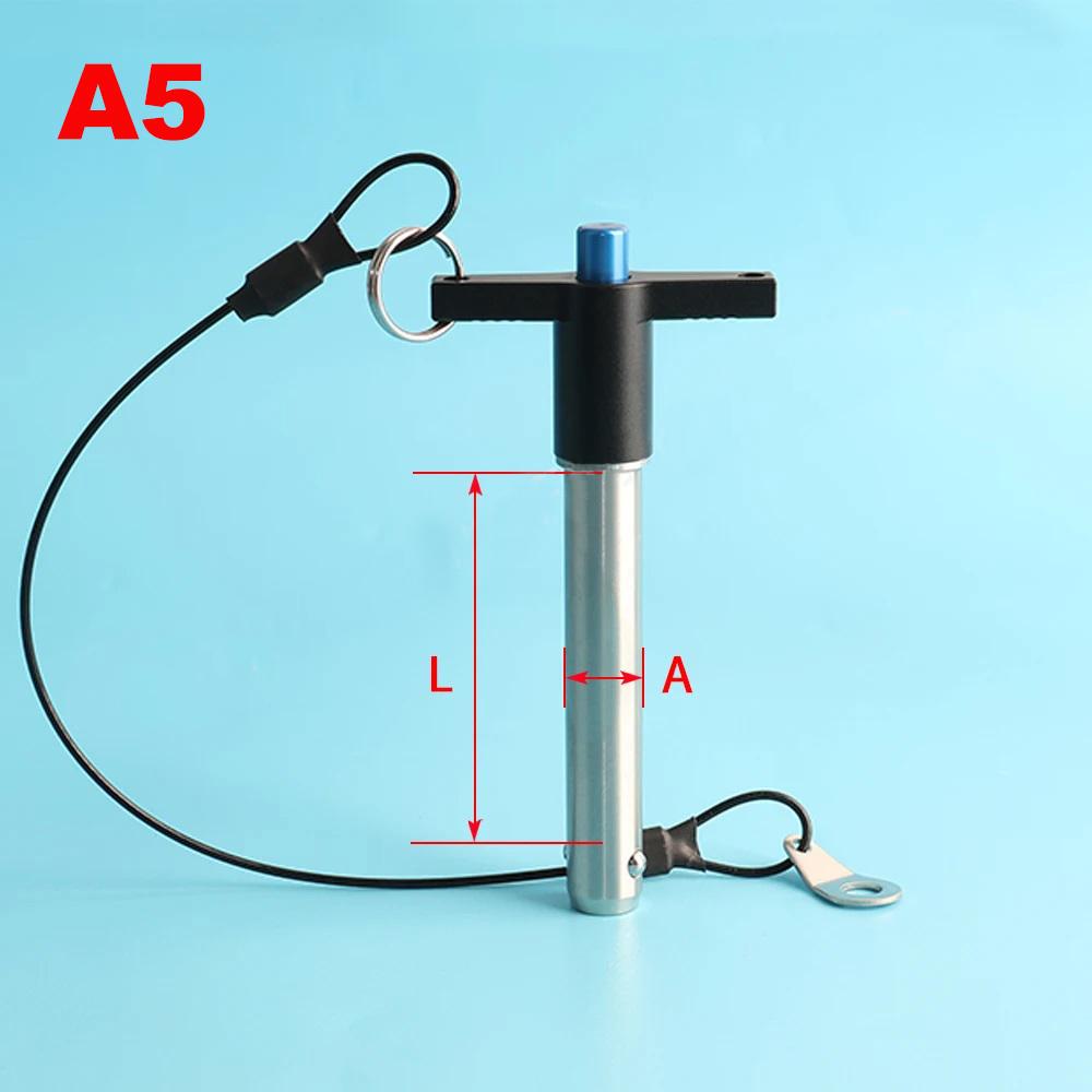 

KST117 Высококачественный быстросъемный штифт T-образная ручка штифт с шариковым замком и пружиной Аксессуары для динамиков Поставляется со страховочным тросом L10mm(With rope)