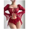 2026 New Sexy Suspender Pajamas Erotic Underwear Pajamas Mesh Splicing Home Suit