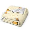 Lazy Egg Gudetama  Blanket Cute Cartoon Fleece Funny Breathable Throw Blankets for Bedding Lounge Textile Decor,