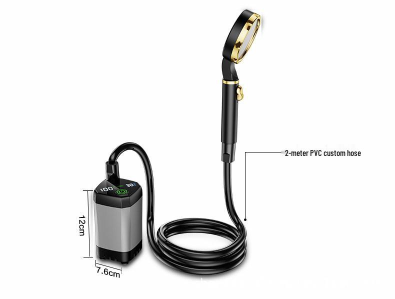 Portable Electric Shower Head Set for Outdoor and Home Use