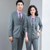 Unisex Single-Button Slim Fit Professional Suit Set