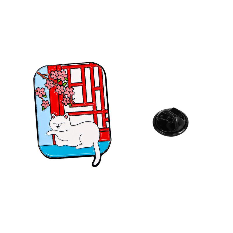

4 Styles Funny The Imperial Palace Cat Brooches Cute Ancient Chinese Kitten Kitty Enamel Pins The Spring Festival Badge