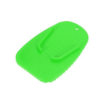 Motoforti Motorcycle Kickstand Pad Support Plate Pad Parking Stand Side Stand Extension Pad Green