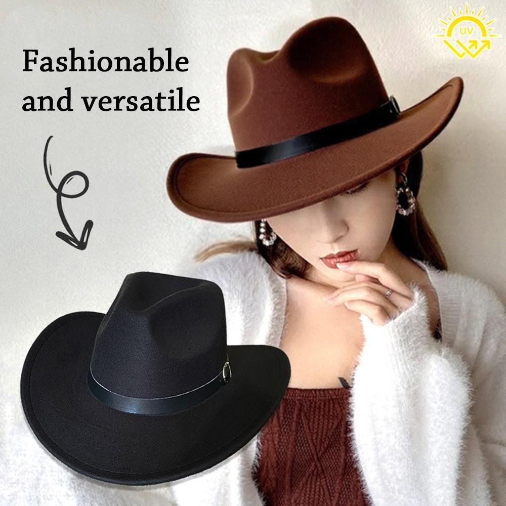 Short Brim Bucket Hats Felt Fabric Trilby Hat New Panama Hats  Winter Season