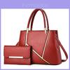 Pu Spliced Woman Bag Large Capacity Handheld Tote For Travel And Casual Use
