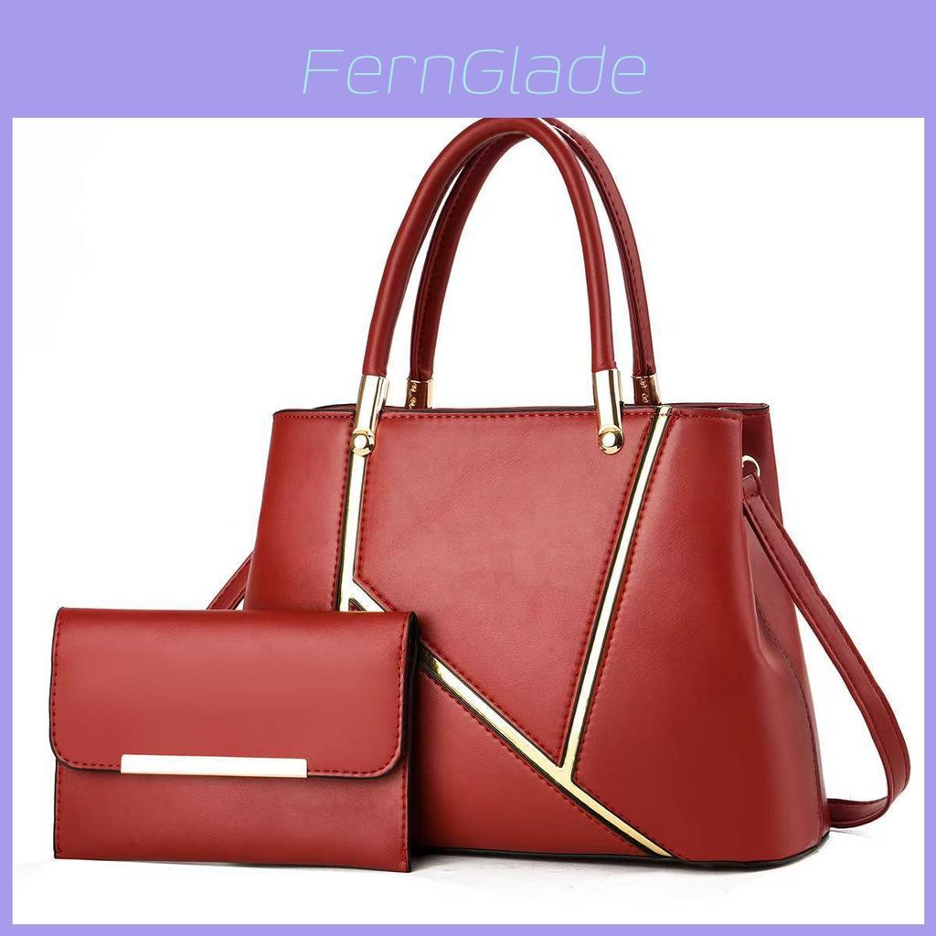 Pu Spliced Woman Bag Large Capacity Handheld Tote For Travel And Casual Use