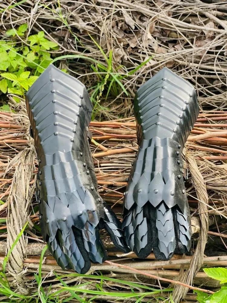 Medieval Steel Nazgul Gloves Costume Gauntlets Armor