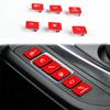 6Pcs/Set Gear Shift Switch Button Trim Red For BMW M3 F80 15-19 M4 F82 15-20 LHD