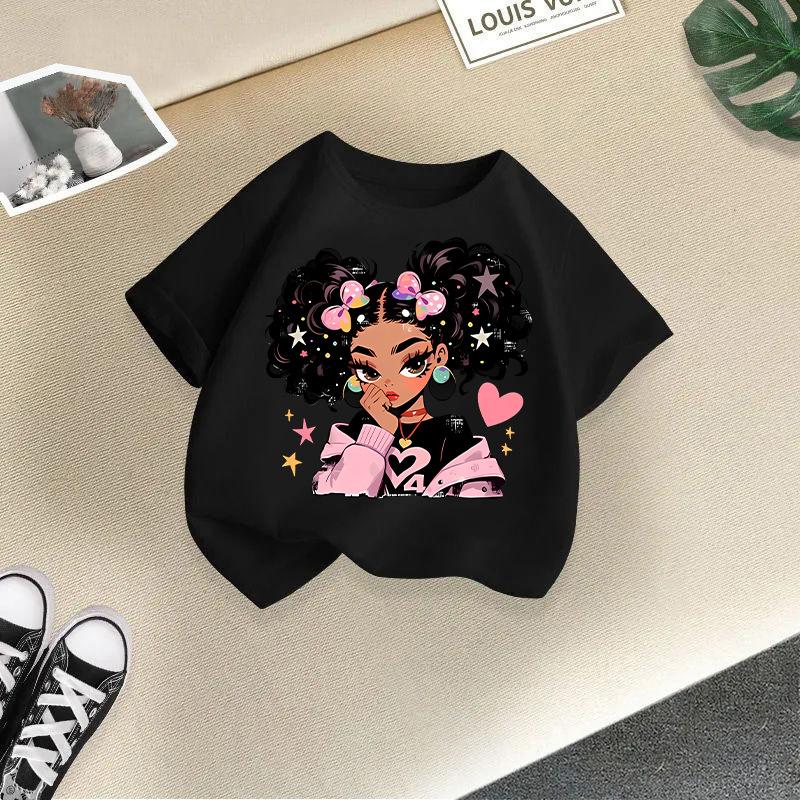 Children T-shirt Kid T Shirt 2-13Y Cool Girl Printed Kids 100% Cotton Clothes Tshirt Tops Tee
