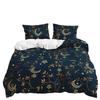 Three-Piece Good Night Series Moon And Stars Two-Piece Quilt Cover Bedding