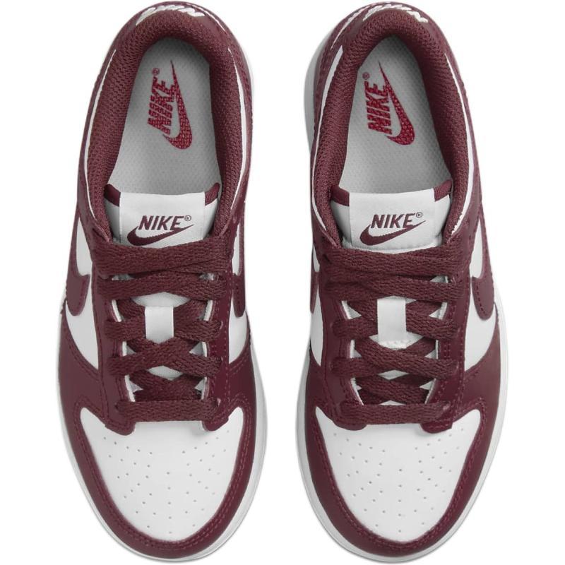 Nike Dunk Anti-Slip Wear-Resistant Low-Top Kids' Skateboarding Shoes Red White Children Aged 3-7 Years Old Sneakers FB9108-115