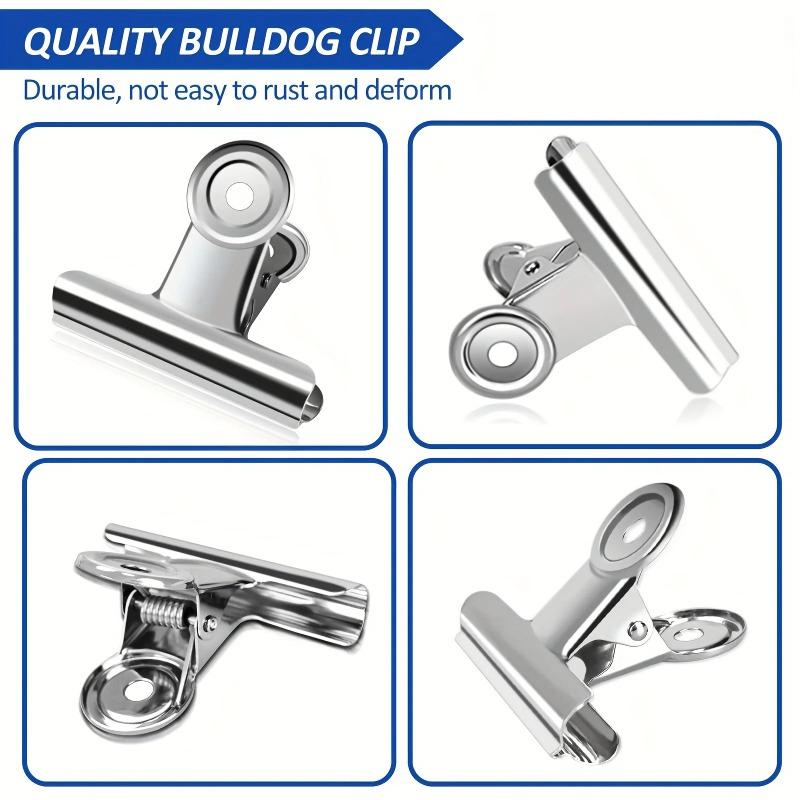 6pcs Food Bag Sealing Clips, Reusable Heavy Duty Stainless Steel Clips, Multipurpose Air Tight Seal Clip, Home Accessories